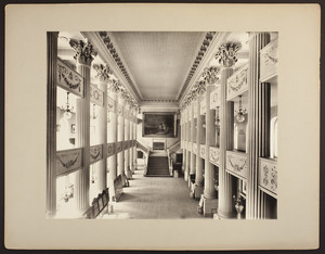 Interior view of Boston Museum Hall, Tremont Street