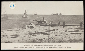 Construction of the breakwater