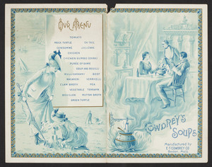 Cowdrey's Soups, E.T. Cowdrey Co., Boston, Mass., undated