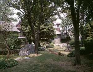 Exterior view through trees, Beauport, Sleeper-McCann House, Gloucester, Mass.