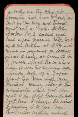 Thomas Lincoln Casey Notebook, October 1891-December 1891, 69, a bridge over the Ohio at Covington