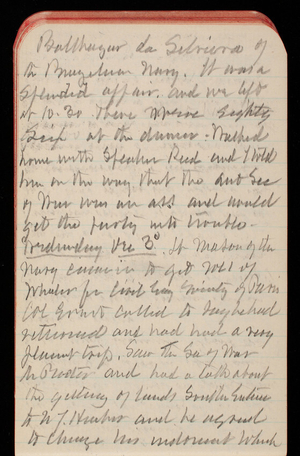 Thomas Lincoln Casey Notebook, October 1890-December 1890, 77, Balthazar da Silveira of