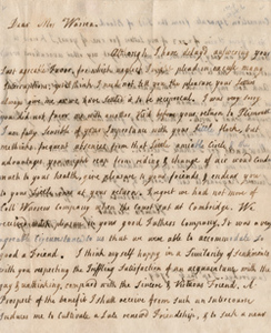 Letter from Hannah Winthrop to Mercy Otis Warren, 6 September 1769