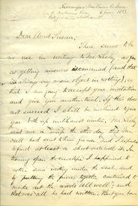 Letter from Benjamin Smith Lyman to Aunt Susan