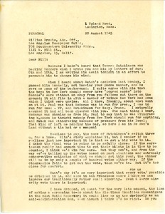 Letter from Charles L. Whipple to William Brodie