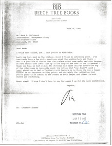 Letter from James Landis to Mark H. McCormack