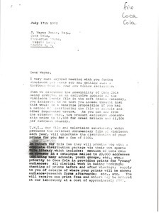 Letter from Mark H. McCormack to J. Wayne Jones