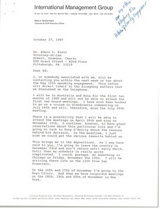 Letter from Mark H. McCormack to Edwin L. Klett