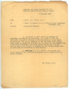 Letter from Lloyd E. Walsh to Samuel W. Nevin