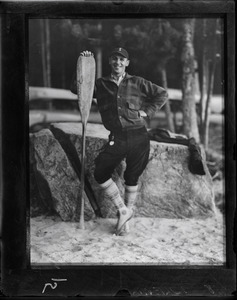 Don Kerr, posed with an oar