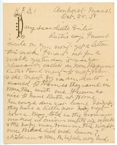 Letter from Lizzie S. Nash to Luella M. Nash