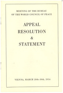 Appeal resolution & statement