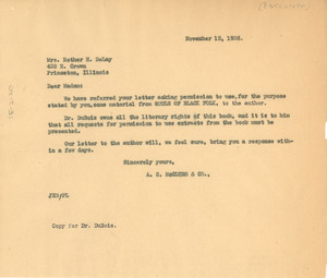 Letter from A. C. McClurg & Co. to Esther H. DeLay