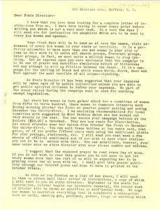 Circular letter from Mary B. Talbert