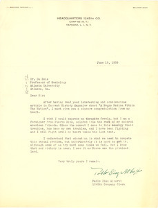 Letter from Pablo Diaz Albortt to W. E. B. Du Bois
