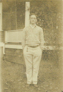 Eldred K. Patch standing outdoors