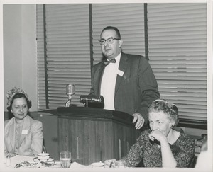 Dr. Abraham Jacobs presenting at the 1959 Rehabilitation Counselors Conference