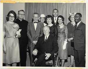 Rev. Michael Haynes with Mayor John F. Collins and Mary Collins