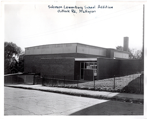 Solomon Lewenberg School addition, Outlook Road, Mattapan