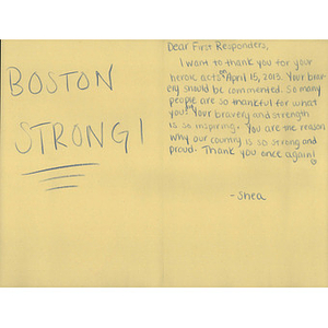 Card from Ward Melville High School (NY)