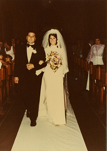 George W. Rose walking his daughter, Carol, down the aisle