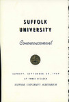 1969 Suffolk University commencement program (all schools)