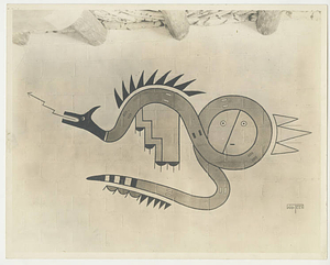 Wo Peen's Painting of the Sacred Flying Water Serpent