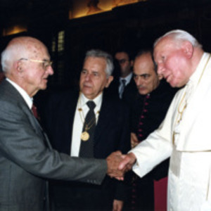 Joseph Murray and Pope John Paul II