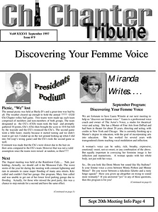 Chi Chapter Tribune Vol. 36 Iss. 09 (September, 1997)