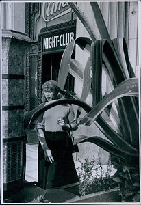 Roberta Cowell Outside Night Club in Nice (1954)