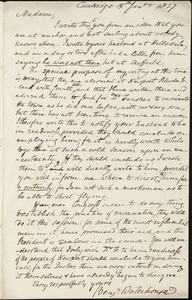 Letters from Benjamin Waterhouse to Ms. Fansher