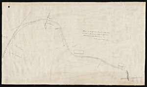 Plan of proposed branch R.R. from Lowell and Lawrence R.R. to Lowell Bleachery and Lawrence Street.