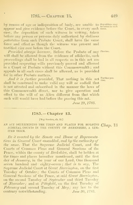 1785 Chap. 0013 An Act Determining The Times And Places For Holding Judicial Courts In The County Of Berkshire, A Limited Term.