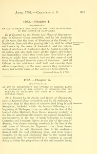 1795 Chap. 0005 An Act To Incorporate The Owners Of Certain Lands In Stoughton, In The County Of Norfolk, For The Purpose Of Managing The Same As A Common And General Field.