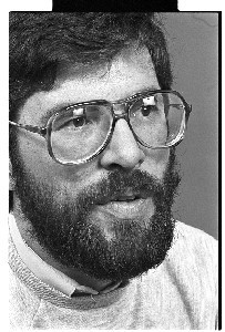 Gerry Adams, President of Sinn Fein, taken inside the Sinn Fein office on the Falls Road in Belfast. Close-ups