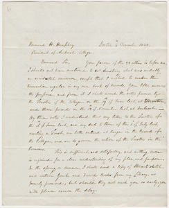 David Sears letter to Heman Humphrey, 1844 December 4