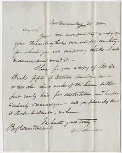 Benjamin Silliman letter to Edward Hitchcock, 1840 August 31