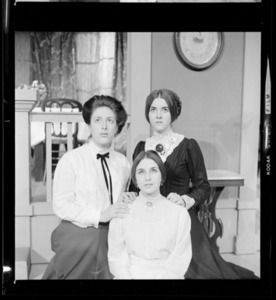 Photographs of three cast members of Three Sisters, 1969 November 17