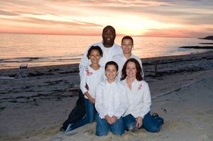 Family photo on Cape Cod
