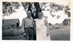 Grandpa and grandmother Clyde Otis Bosworth, Sr. 1938--Clyde and Dorothy Gertrude (Fobes) Bosworth