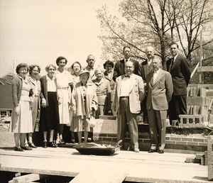 Laying of building cornerstone