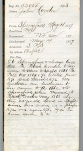 Tewksbury Almshouse Intake Record: Condon, John
