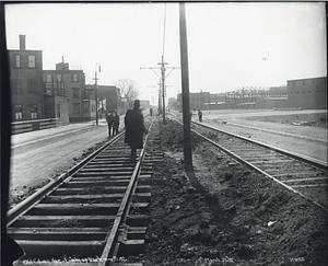 Old Colony Avenue, lining up track near D Street