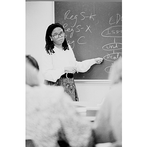 Law Professor Hope Lewis teaches a class