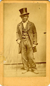 Studio portrait of Johnny Williams, ca. 1865