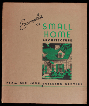 Examples of small home architecture from our home building service, Sage-Fifield Lumber Co., Delavan, Wisconsin