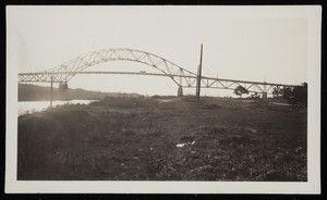 Bourne Bridge from the banks of the Cape Cod Canal