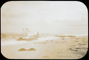 Shipwreck on beach