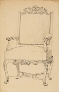 Rococo Revival-style Arm Chair