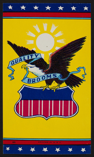 Advertisement for Quality Brooms, location unkown, undated